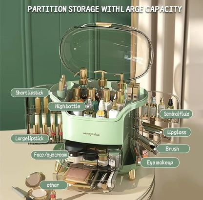 Large Makeup Organizer – Cosmetic & Skincare Storage Box with Drawers