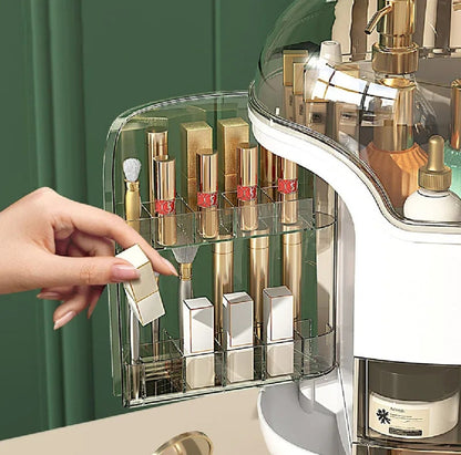 Large Makeup Organizer – Cosmetic & Skincare Storage Box with Drawers