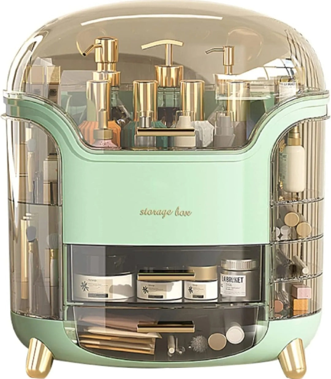 Large Makeup Organizer – Cosmetic & Skincare Storage Box with Drawers