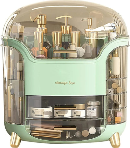 Large Makeup Organizer – Cosmetic & Skincare Storage Box with Drawers