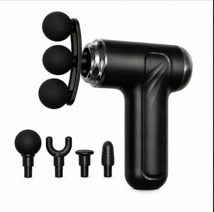 Deep Tissue Massage Gun | Percussion Muscle Massager with 5 Massage Heads | Handheld Electric Body Massager for Muscle Relaxation