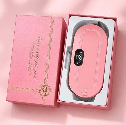 Rechargeable Heating Belt with Digital Temperature Display | Portable Electric Heating Pad for Waist & Body | Adjustable Heat Therapy Belt