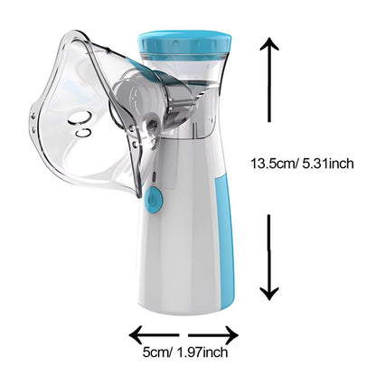 Portable Mesh Nebulizer | Rechargeable Handheld Nebulizer Machine | Compact Portable Vaporizer for Home & Travel