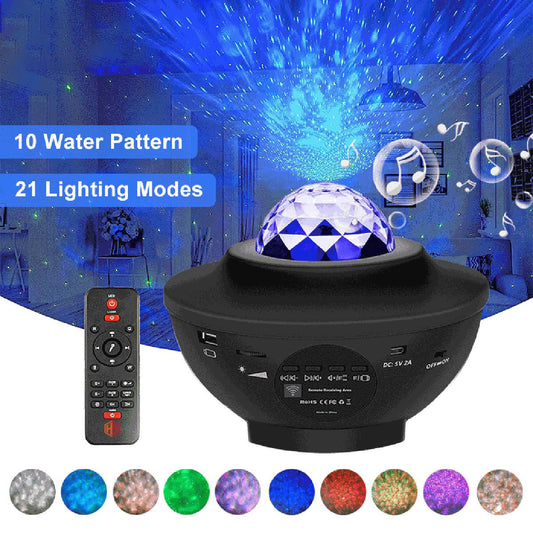 Astronaut Galaxy Projector Night Light | 12-Color Star Projector with Bluetooth Speaker | LED Dream Light for Bedroom & Room Decor