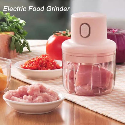Mini Electric Garlic Chopper | Rechargeable Food Processor & Vegetable Cutter | Portable Garlic, Onion & Herb Chopper