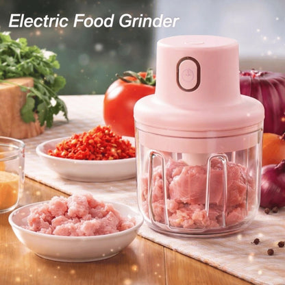 Mini Electric Garlic Chopper | Rechargeable Food Processor & Vegetable Cutter | Portable Garlic, Onion & Herb Chopper