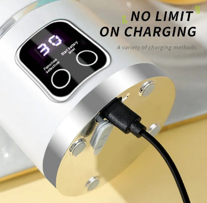 450ML Portable Electric Juicer Blender | 6-Blade USB Rechargeable Mini Smoothie Maker | Personal Blender for Travel & Gym