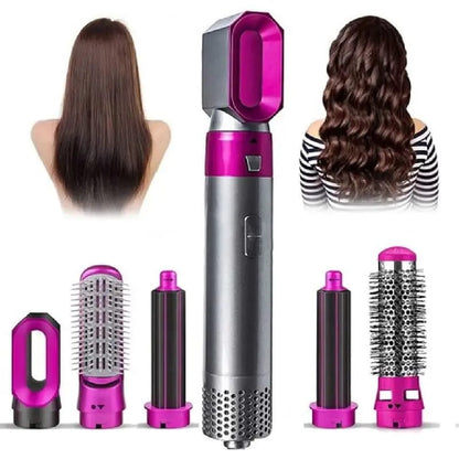 Multi-Function Hot Air Hair Styler Brush Set – Hair Dryer, Curler & Volumizing Styler